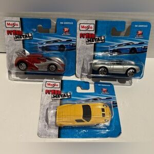 Maisto Fresh Metal 2012 Lot Of 3 Die Cast Cars Porsche MCG-64 66’ Lambo 1:64